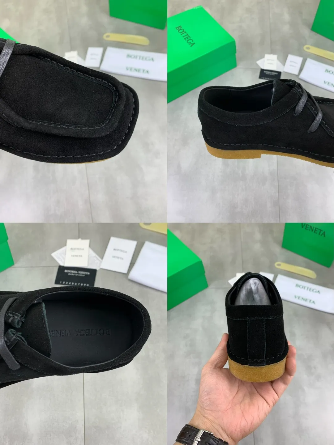 Men's men's shoes 💰P740 New model 💰 Top quality (beef tendon outsole series) 💎💎💎 BOTTEGA VENETA official website synchronizes the latest model, top version of the market's highest version of BV business leather shoes, accept material comparison, shoe type comparison, process comparison, practical and texture, versatile, suitable for any occasion, the more you look at it, the more flavorful it becomes. Pure hand-woven craftsmanship - upper material, imported original hand-woven calfskin - high-quality water-dyed sheepskin lining - original private model customized beef tendon outsole -Size: female 35-39 (34 40 customized) male 39-44 (38 45 customized) Comes with original BV green box, complete packaging.